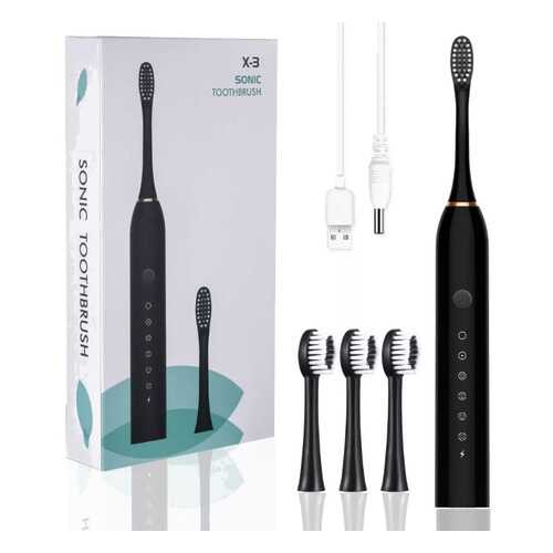 Электрическая зубная щетка Sonic Toothbrush X-3 Black в ДНС