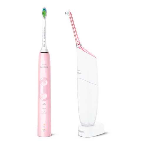 Ирригатор Philips Sonicare AirFloss Pro/Ultra HX8424/39 White/Pink в ДНС