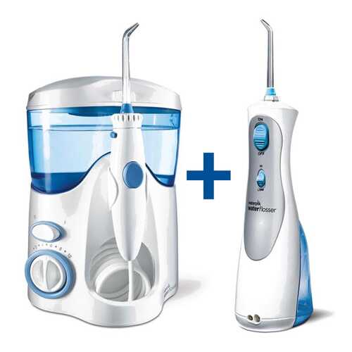 Ирригатор Waterpik WP-100 + Waterpik WP-450 White в ДНС