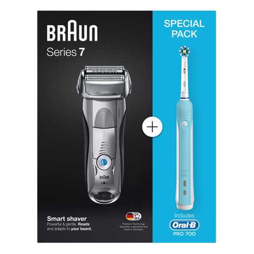 Электробритва Braun 7893s+Электрическая зубная щетка Oral-B PRO 500 CrossAction D16.513.U в ДНС