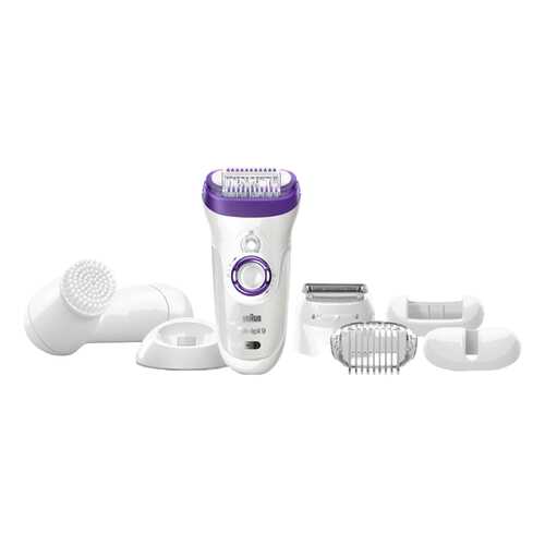 Эпилятор Braun Silk-epil 9-579 Wet&Dry+прибор для очищения лица в ДНС