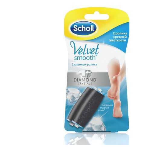 Сменная насадка для роликовой пилки Scholl Velvet Smoot средней жесткости 2 шт в ДНС