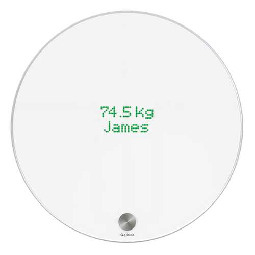 Весы напольные Qardio QardioBase Wireless Smart Scale B100-IOW White в ДНС