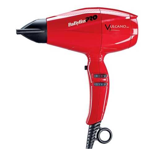 Фен Babyliss Pro Vulcano Ionic BAB6180IRE Red в ДНС