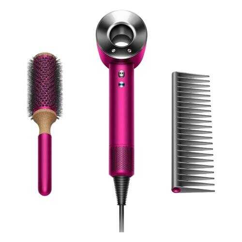 Фен Dyson Supersonic HD01 Fuchsia + Brush Set Red в ДНС