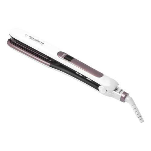 Выпрямитель волос Rowenta Brush & Straight SF7510F0 White/Pink в ДНС