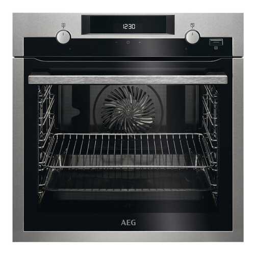 Встраиваемый электрический духовой шкаф AEG BEM455120M Grey/Black в ДНС