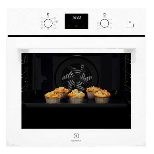 Встраиваемый электрический духовой шкаф Electrolux OED3H50TW White/Black в ДНС