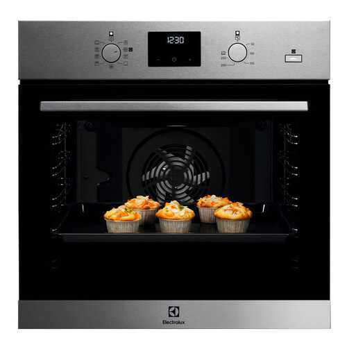 Встраиваемый электрический духовой шкаф Electrolux OED3H50TX Silver/Black в ДНС