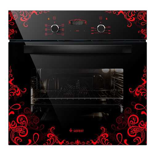 Встраиваемый электрический духовой шкаф GEFEST ДА 622-02 К16 Black/Red в ДНС