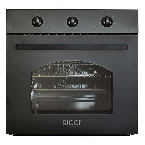 Встраиваемый электрический духовой шкаф RICCI REO-610 BL Black в ДНС