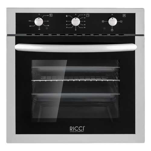 Встраиваемый электрический духовой шкаф RICCI REO-611IX Silver в ДНС
