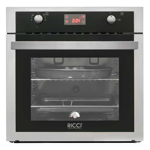 Встраиваемый газовый духовой шкаф RICCI RGO-650IX Silver/Black в ДНС