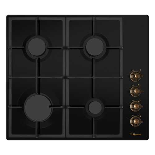 Встраиваемая газовая панель Hansa BHGA620390 Black в ДНС