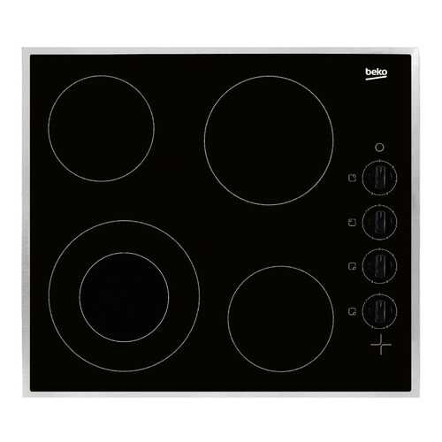 Встраиваемая варочная панель электрическая Beko HIC 64101 X Black в ДНС