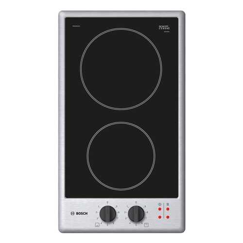 Встраиваемая варочная панель электрическая Bosch PKE345CA1 Silver/Black в ДНС