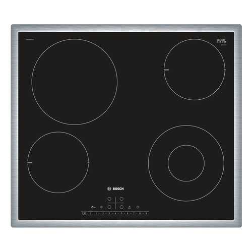 Встраиваемая варочная панель электрическая Bosch PKF645FP1G Black в ДНС