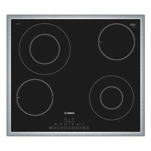 Встраиваемая варочная панель электрическая Bosch PKG645FP1G Black в ДНС
