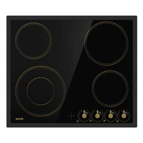 Встраиваемая варочная панель электрическая Gorenje EC 642 CLB Black в ДНС