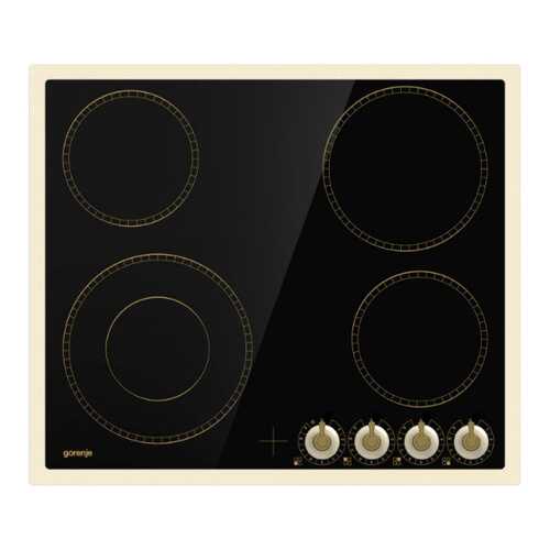 Встраиваемая варочная панель электрическая Gorenje EC 642 CLI Beige/Black в ДНС