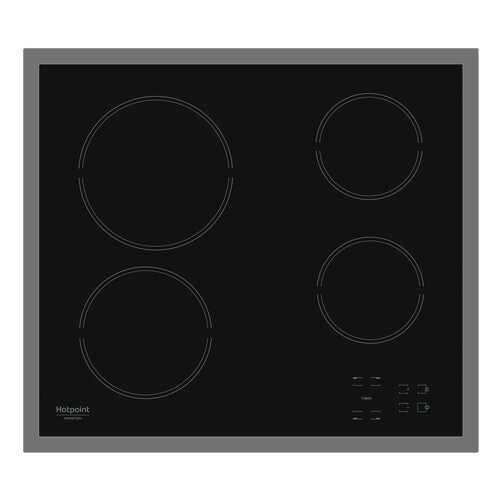 Встраиваемая варочная панель электрическая Hotpoint-Ariston HAR 641 X Black в ДНС