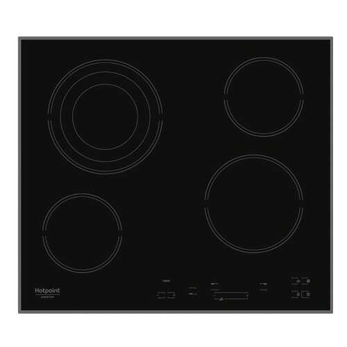 Встраиваемая варочная панель электрическая Hotpoint-Ariston HAR 643 T A Black в ДНС