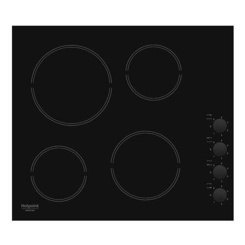 Встраиваемая варочная панель электрическая Hotpoint-Ariston HR 629 C Black в ДНС