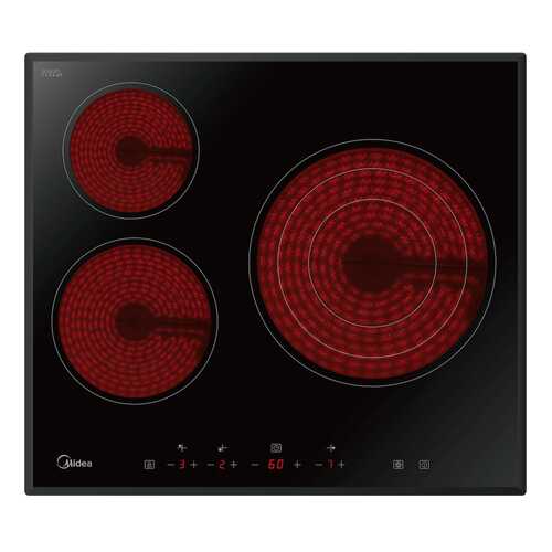Встраиваемая варочная панель электрическая Midea MCH63557F Black в ДНС