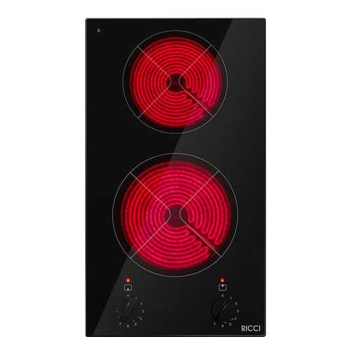 Встраиваемая варочная панель электрическая RICCI KS-T23011R Black в ДНС