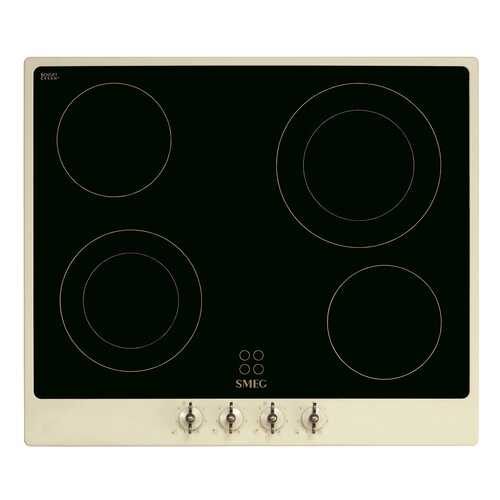 Встраиваемая варочная панель электрическая Smeg P 864 PO Beige/Black в ДНС