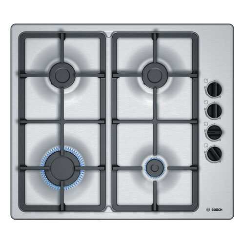 Встраиваемая варочная панель газовая Bosch PBP6C5B91R Silver в ДНС