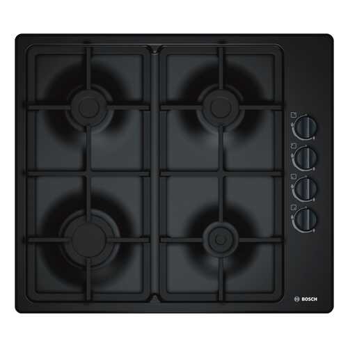 Встраиваемая варочная панель газовая Bosch pBP6C6B90 Black в ДНС