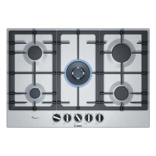Встраиваемая варочная панель газовая Bosch PCQ7A5B90 Silver в ДНС