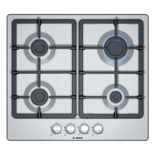Встраиваемая варочная панель газовая Bosch PGP6B5O90R Silver в ДНС