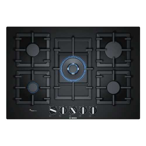Встраиваемая варочная панель газовая Bosch PPQ7A6B90R Black в ДНС