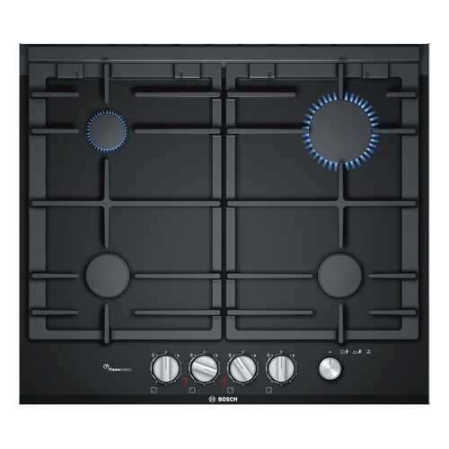 Встраиваемая варочная панель газовая Bosch PRP6A6N70R Black в ДНС