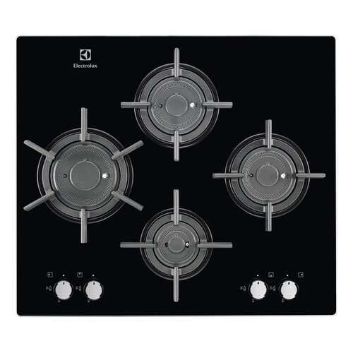 Встраиваемая варочная панель газовая Electrolux EGT96647LK Black/Silver в ДНС