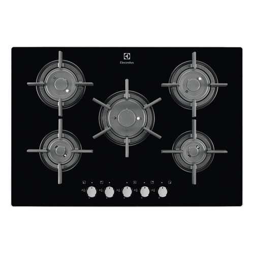 Встраиваемая варочная панель газовая Electrolux EGT97657NK Black/Silver в ДНС