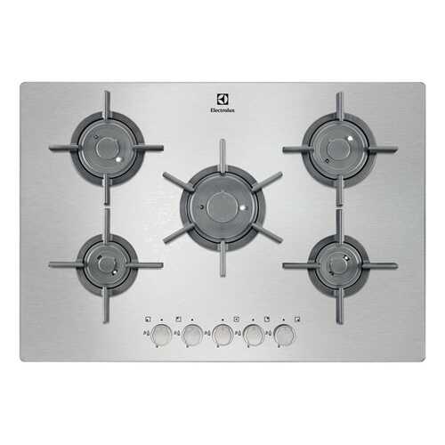 Встраиваемая варочная панель газовая Electrolux EGU97657NX Silver в ДНС