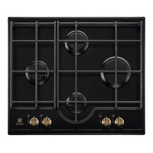 Встраиваемая варочная панель газовая Electrolux GPE362RBB Black в ДНС