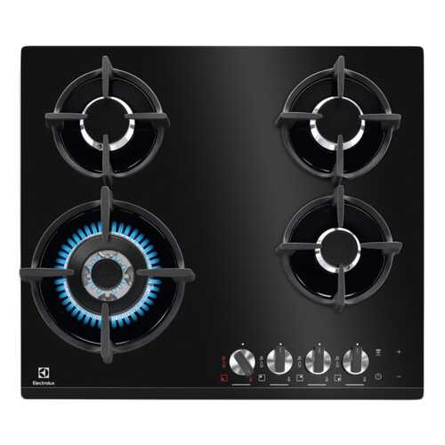 Встраиваемая варочная панель газовая Electrolux GPE363LK Black в ДНС