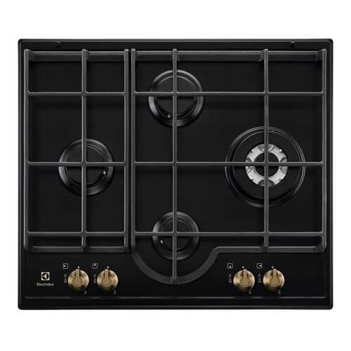 Встраиваемая варочная панель газовая Electrolux GPE363RBB Black/Gold в ДНС
