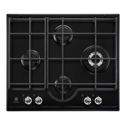 Встраиваемая варочная панель газовая Electrolux GPE363RCB Black/Silver в ДНС