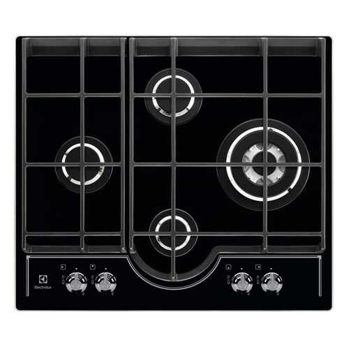 Встраиваемая варочная панель газовая Electrolux GPE363RCK Black/Silver в ДНС
