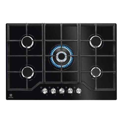 Встраиваемая варочная панель газовая Electrolux GPE373YK Black в ДНС