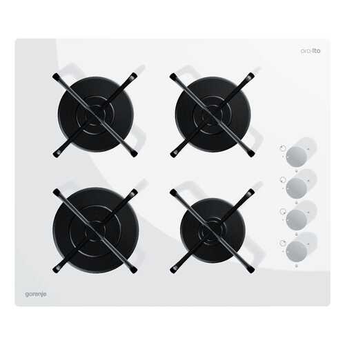 Встраиваемая варочная панель газовая Gorenje GHS64-ORA-W White в ДНС