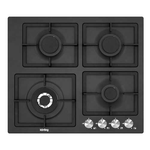 Встраиваемая варочная панель газовая Korting HG 697 CTN Black в ДНС