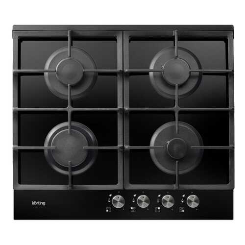 Встраиваемая варочная панель газовая Korting HGG 660 CN Black в ДНС