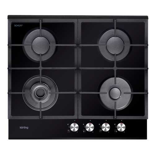 Встраиваемая варочная панель газовая Korting HGG 685 CTN Black в ДНС