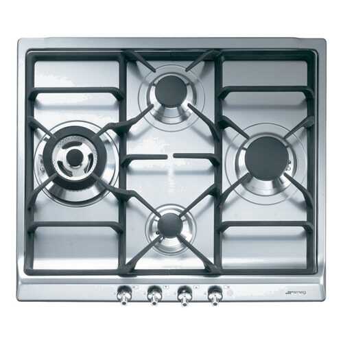 Встраиваемая варочная панель газовая Smeg SER60SGH3 Silver в ДНС
